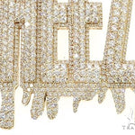 Special Custom Yellow Gold  Name Pendant Sheezy with Drip-Prong Set 65254 - Image 6