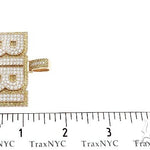 Special Custom Yellow Gold Name Pendant  BIBI Prong Diamonds 65247 - Image 7