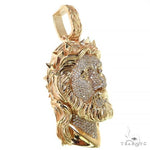 Spikes Crown Jesus Head Diamond Pendant 69120 - Image 2