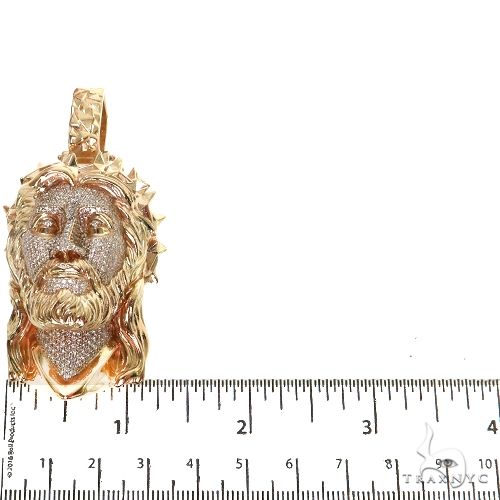 Spikes Crown Jesus Head Diamond Pendant 69120 - Image 6
