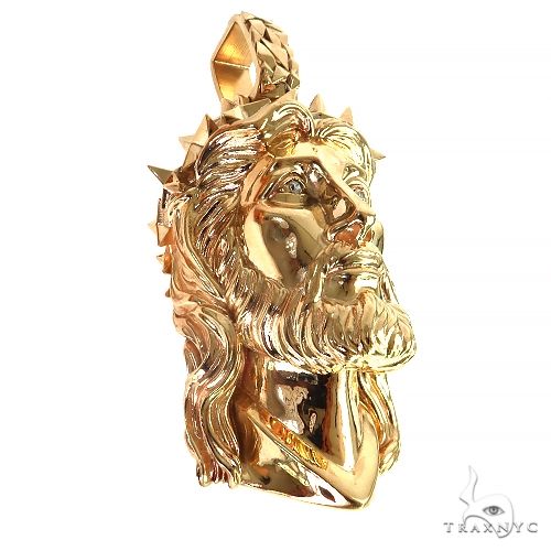 Spikes Crown Jesus Head Pendant Large 69148 - Image 2