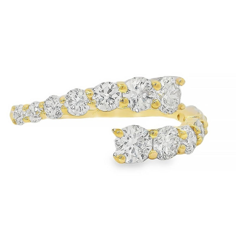 Spiral Graduated Diamond Ring 70762 - Image 2