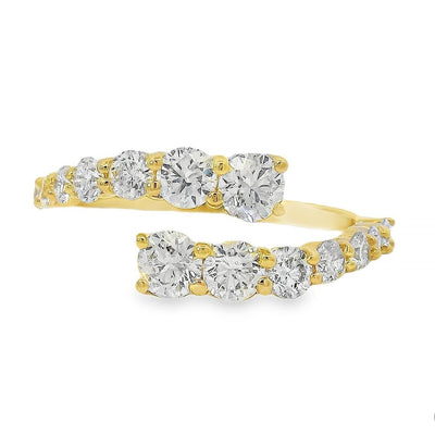 Spiral Graduated Diamond Ring 70733 - Image 1