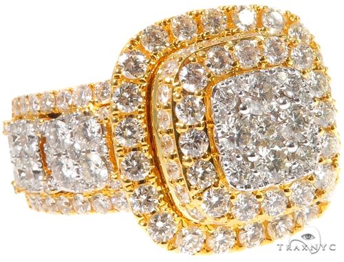 Square Cluster Diamond Ring 64196 - Image 1