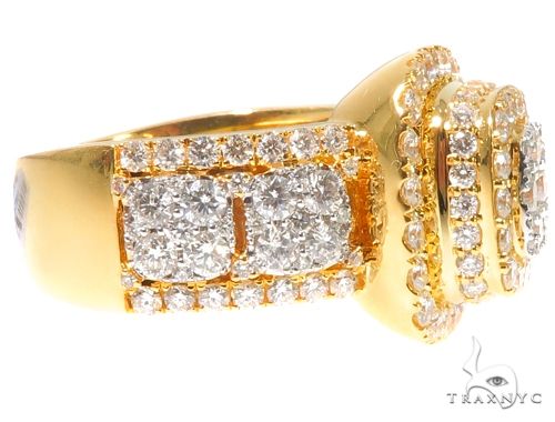 Square Cluster Diamond Ring 64196 - Image 5