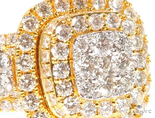 Square Cluster Diamond Ring 64196 - Image 3