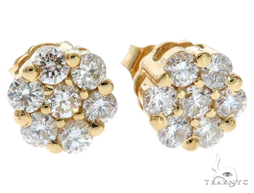 Stud Diamond Earrings 26816 - Image 2