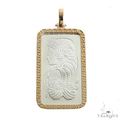 Pamp Suisse 1 ounce Fine Silver 999.0 With 14K Gold Frame 66490 - Image 1