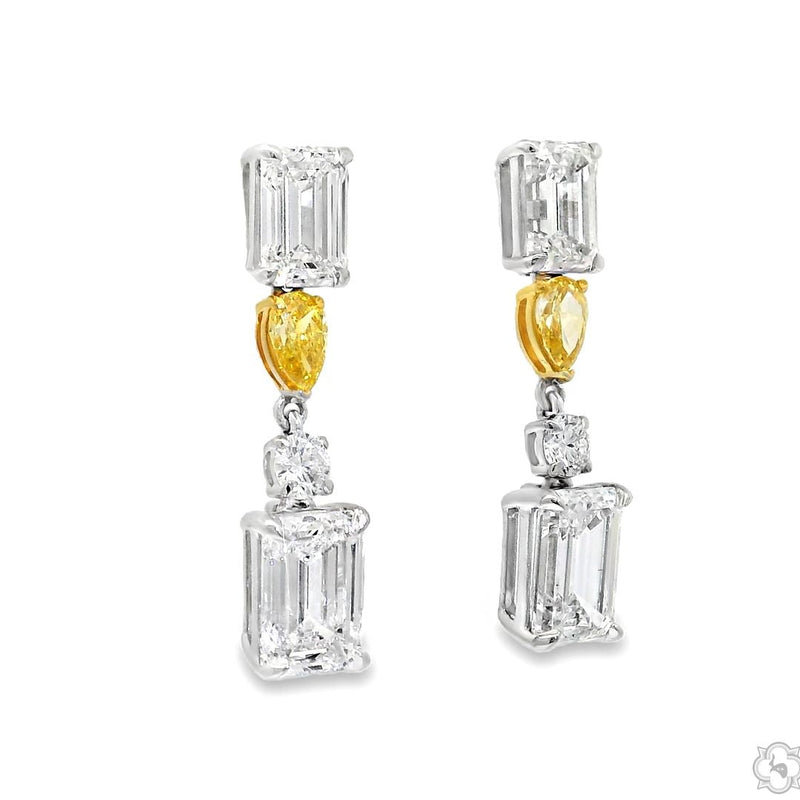 Sunlit Elegance Diamond Drop Earrings 70551 - Image 2