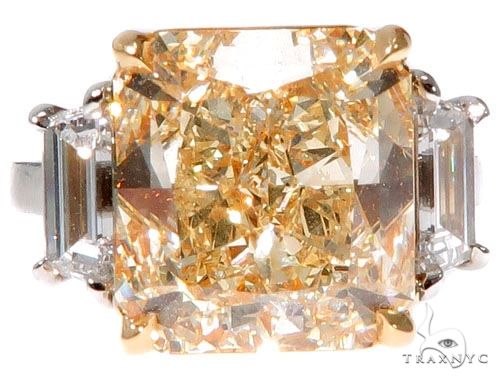 Sunrise Beam Diamond Engagement Ring 64463 - Image 3