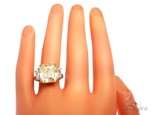 Sunrise Beam Diamond Engagement Ring 64463 - Image 8