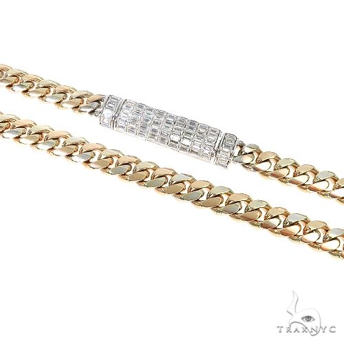 Super Emerald 2 Tone Miami Cuban Link Bracelet 67240 - Image 1