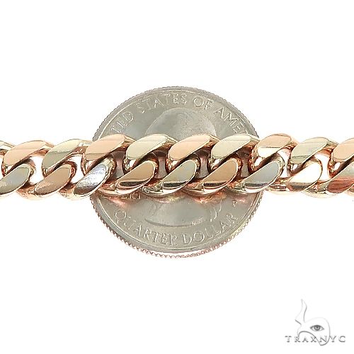 Super Emerald 2 Tone Miami Cuban Link Bracelet 67240 - Image 6