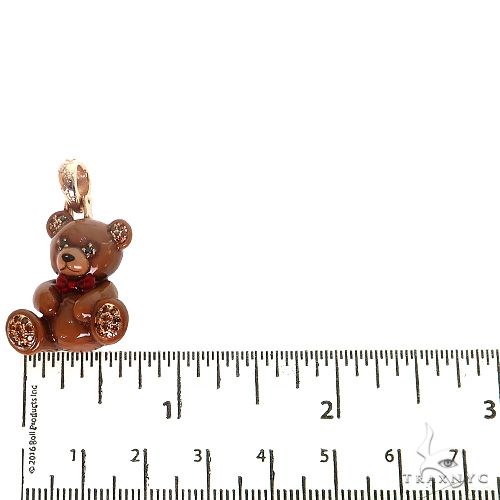 Enamel Trax Teddy Bear Diamond Pendant 68669 - Image 5
