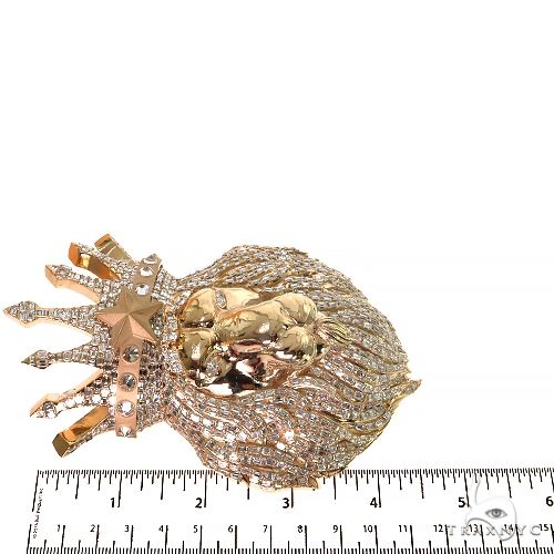 The Royal King Lion Diamond Pendant 68477 - Image 7