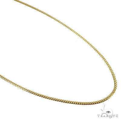 Thin Solid Miami Cuban Link Chain 10K Yellow Gold 18 Inches 1.9mm 67280 - Image 1