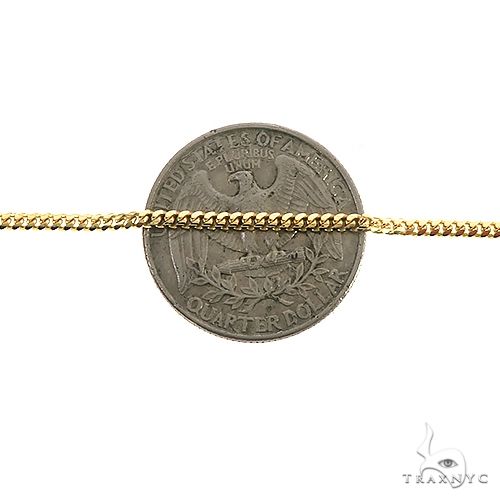 Thin Solid Miami Cuban Link Chain 10K Yellow Gold 22 Inches 1.9mm   67282 - Image 3
