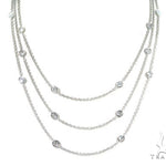 Three Layers Bezel Diamond Necklace 45313 - Image 1