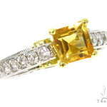 Diamond Citrine Gemstone Ring 44514 - Image 1