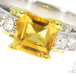 Diamond Citrine Gemstone Ring 44514 - Image 4