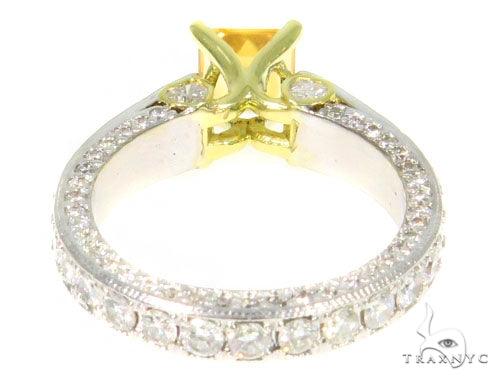 Diamond Citrine Gemstone Ring 44514 - Image 6