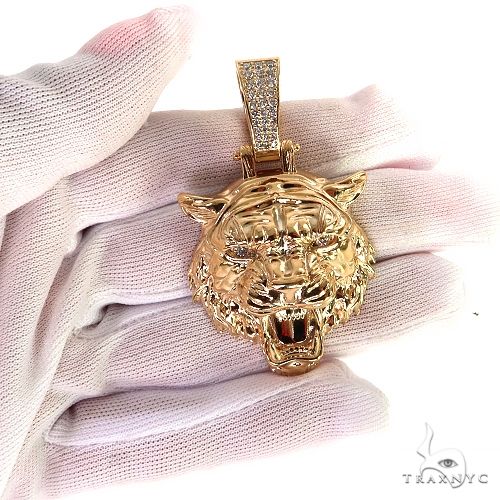 Tiger Head Pendant -Large 68964 - Image 7