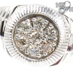 Silver Timepiece Solitaire Ring 25654 - Image 3