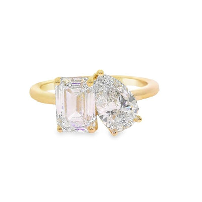 Toi Et Moi Engagement Ring 70674 - Image 1