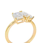 Toi Et Moi Engagement Ring 70674 - Image 5