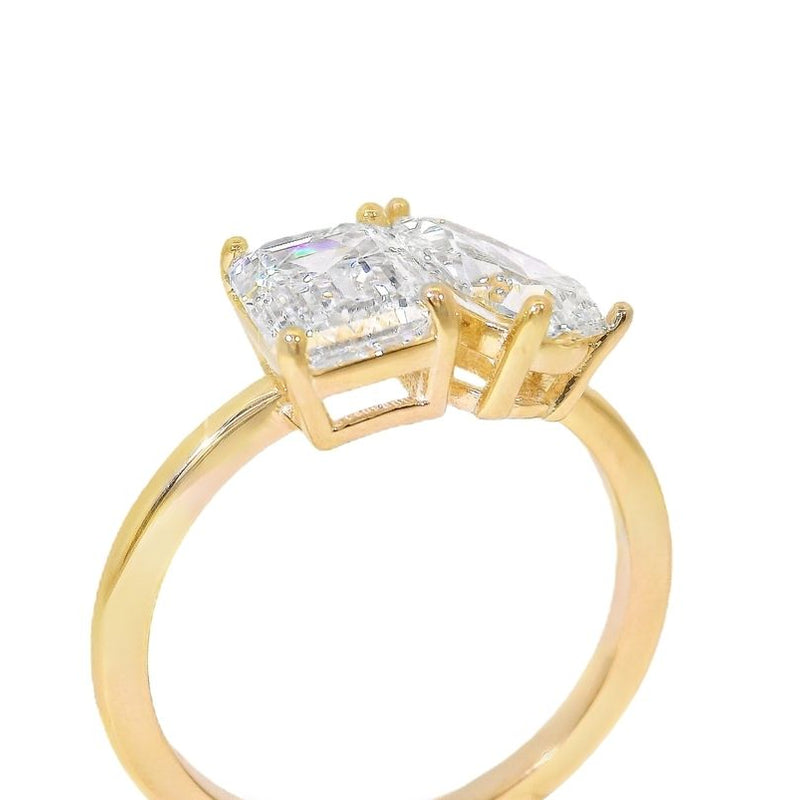 Toi Et Moi Engagement Ring 70674 - Image 5