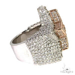 Tow Tone Gold Diamond Star Ring 67904 - Image 3