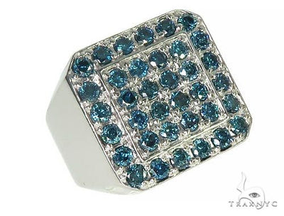 Trax NYC Heavy Blue Color Diamond Ring 24856 - Image 1