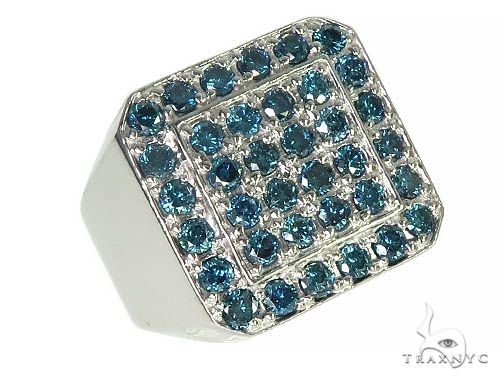 Trax NYC Heavy Blue Color Diamond Ring 24856 - Image 1
