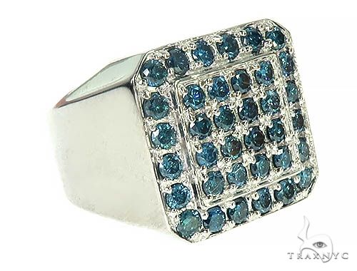 Trax NYC Heavy Blue Color Diamond Ring 24856 - Image 3