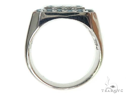 Trax NYC Heavy Blue Color Diamond Ring 24856 - Image 7