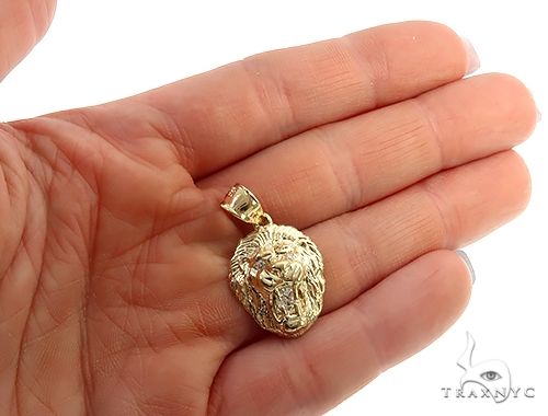 TraxNYC  Diamond Lion Pendant Mini 65810 - Image 7
