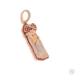TraxNYC  Ruby and Diamond Crowned Jesus Pendant  -Medium 70174 - Image 2