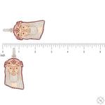 TraxNYC  Ruby and Diamond Crowned Jesus Pendant  -Medium 70174 - Image 6