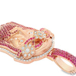 TraxNYC  Ruby and Diamond Crowned Jesus Pendant  -Medium 70175 - Image 4