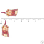 TraxNYC  Ruby and Diamond Crowned Jesus Pendant  -Medium 70175 - Image 6