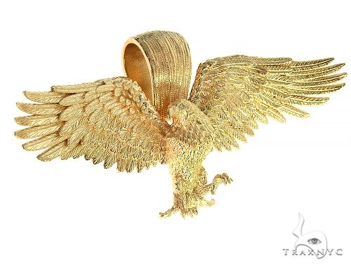 TraxNYC 14K Gold Eagle Pendant 66355 - Image 2