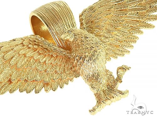 TraxNYC 14K Gold Eagle Pendant 66355 - Image 4