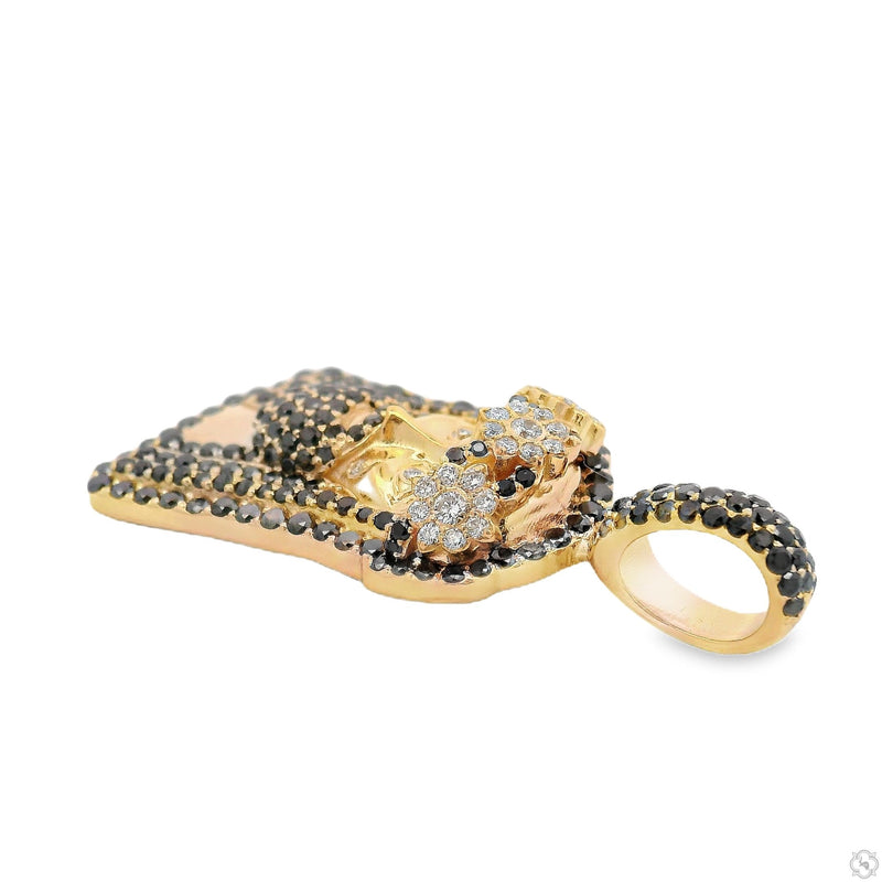 TraxNYC Black Diamond Jesus Head Pendant Mini 70186 - Image 3