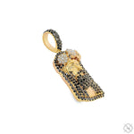 TraxNYC Black Diamond Jesus Head Pendant Mini 70186 - Image 4