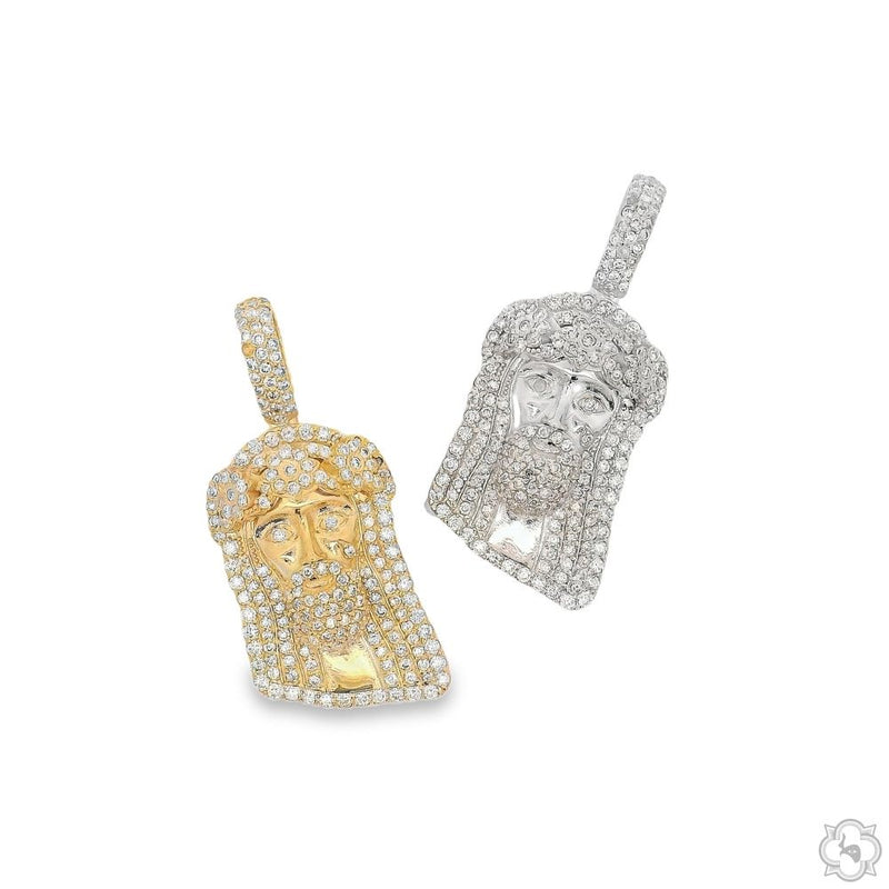 TraxNYC Crowned Jesus Pendant - Small 70185 - Image 2