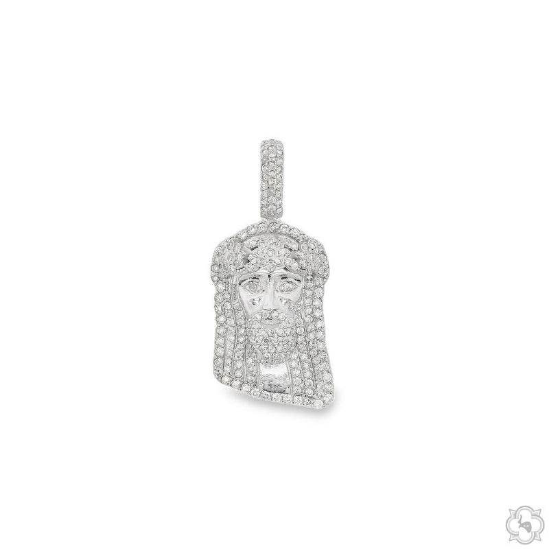TraxNYC Crowned Jesus Pendant - Small 70185 - Image 3