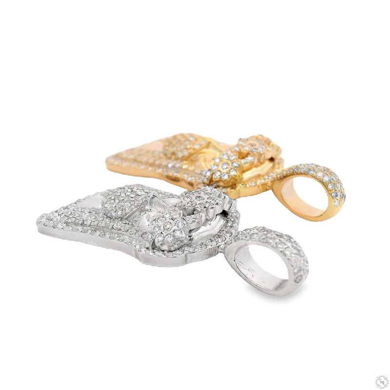 TraxNYC Crowned Jesus Pendant - Small 70185 - Image 6