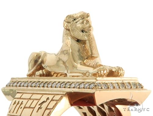 TraxNYC Custom Made Great Sphinx of Giza Diamond Ring 61721 - Image 10