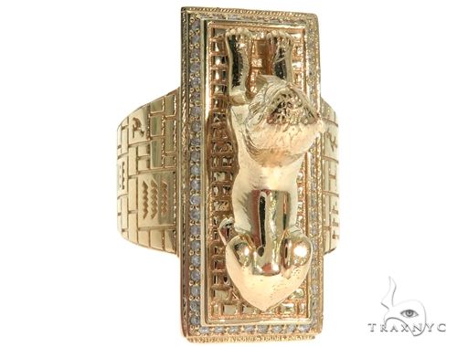TraxNYC Custom Made Great Sphinx of Giza Diamond Ring 61721 - Image 2