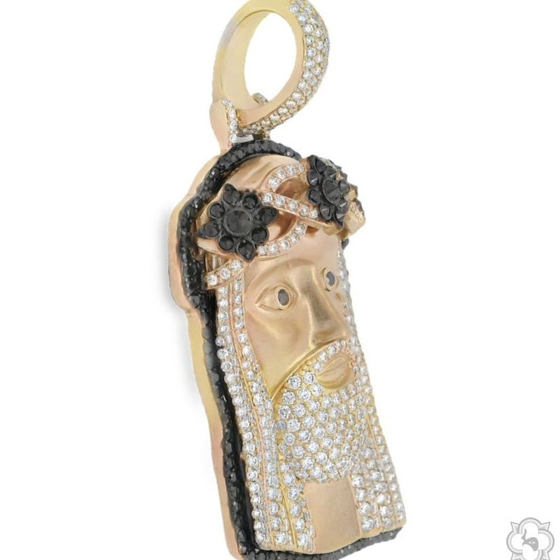TraxNYC Crowned Jesus Pendant  -Medium 70171 - Image 2
